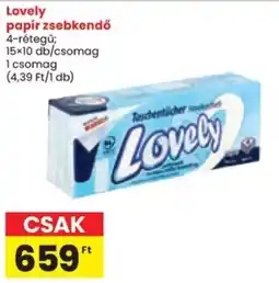 Spar Lovely papír zsebkendő ajánlat