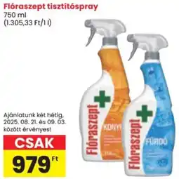 Spar Flóraszept tisztítóspray ajánlat