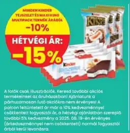 Spar Kinder tejszelet ajánlat