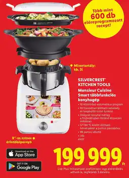 Lidl SILVERCREST KITCHEN TOOLS Monsieur Cuisine Smart többfunkciós konyhagép ajánlat