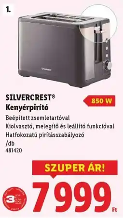 Lidl SILVERCREST Kenyérpirító ajánlat