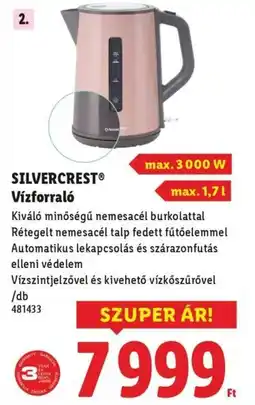 Lidl SILVERCREST Vízforraló ajánlat