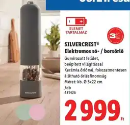 Lidl SILVERCREST Elektromos só- / borsőrlő ajánlat