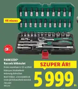 Lidl PARKSIDE Racsnis bitkészlet ajánlat