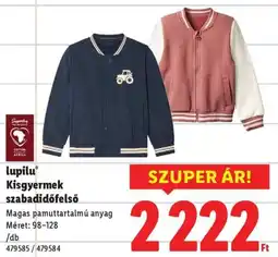 Lidl Lupilu Kisgyermek szabadidőfelső ajánlat