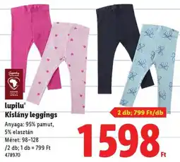 Lidl Lupilu Kislány leggings ajánlat