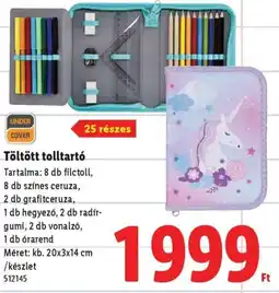 Lidl Töltött tolltartó ajánlat
