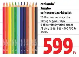 Lidl Crelando Jumbo színesceruza-készlet ajánlat