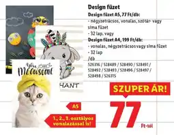 Lidl Design füzet ajánlat