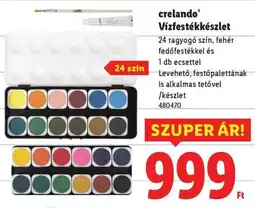 Lidl Crelando Vízfestékkészlet ajánlat