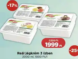 Real Reál jégkrém 3 ízben ajánlat