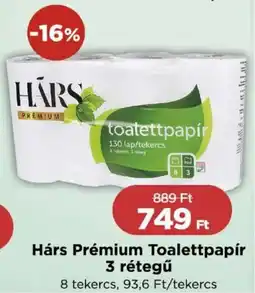 Real Hárs Prémium Toalettpapír 3 rétegű ajánlat