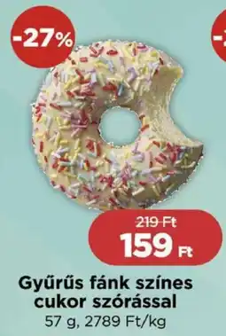 Real Gyűrűs fánk színes cukor szórással ajánlat