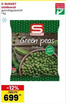 Spar S-BUDGET zöldborsó ajánlat