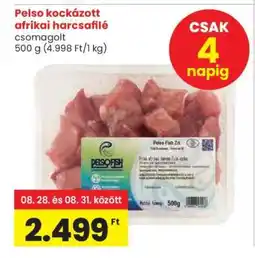 Spar Pelso kockázott afrikai harcsafilé ajánlat