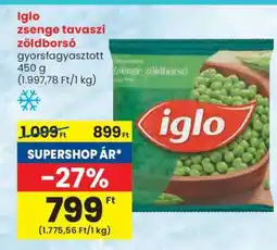 Spar Iglo zsenge tavaszi zöldborsó ajánlat