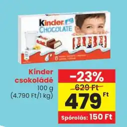 Spar KINDER Csokoládé ajánlat