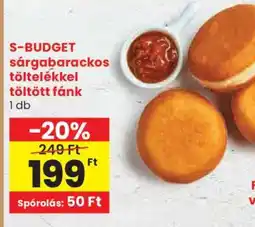 Spar S-BUDGET sárgabarackos töltelékkel töltött fánk ajánlat