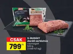 Spar S-BUDGET darált sertéshús ajánlat