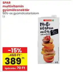 Spar SPAR multivitamin gyümölcsnektár ajánlat