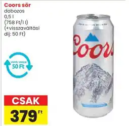 Spar Coors sör ajánlat