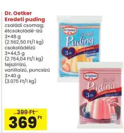 Spar Dr. Oetker Eredeti Puding ajánlat
