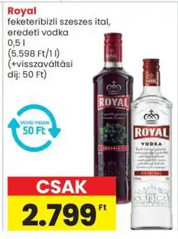 Spar Royal feketeribizli szeszes ital, eredeti vodka ajánlat
