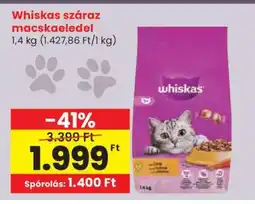 Spar Whiskas száraz macskaeledel ajánlat