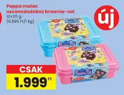 Spar Peppa malac uzsonnásdoboz brownie-val ajánlat