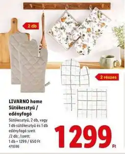 Lidl LIVARNO HOME Sűtőkesztyű / edényfogó ajánlat