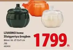 Lidl LIVARNO HOME Illatgyertya üvegben ajánlat