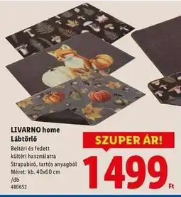 Lidl LIVARNO HOME Lábtörlő ajánlat