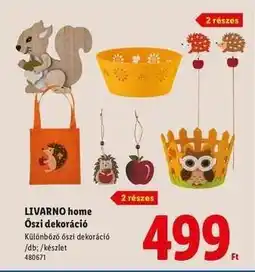 Lidl LIVARNO home Őszi dekoráció ajánlat