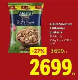 Lidl Alesto Selection Kaliforniai pisztácia ajánlat