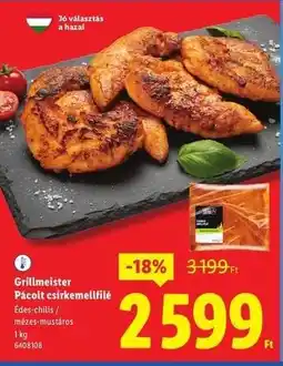 Lidl GRILLMEISTER Pácolt csirkemellfilé ajánlat