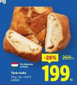 Lidl Túrós táska ajánlat