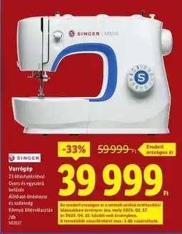 Lidl Varrógép ajánlat