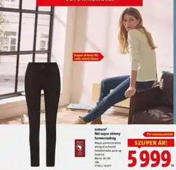Lidl ESMARA Női super skinny farmernadrág ajánlat