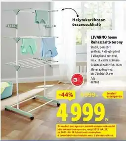 Lidl LIVARNO HOME Ruhaszárító torony ajánlat