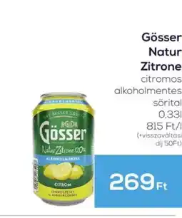 GRoby Gösser Natur Zitrone ajánlat