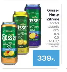 GRoby Gösser Natur Zitrone ajánlat