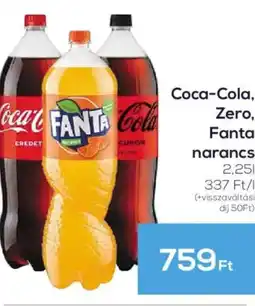 GRoby Coca-Cola, Zero, Fanta narancs ajánlat
