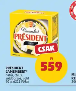 PENNY Président Camembert ajánlat