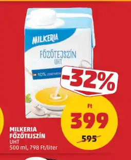 PENNY Milkeria Főzőtejszín ajánlat