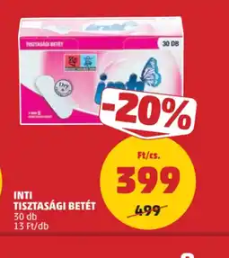 PENNY Inti tisztasági betét ajánlat