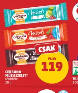 PENNY Cerbona Müzliszelet ajánlat
