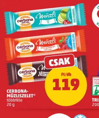 PENNY Cerbona Müzliszelet ajánlat