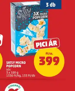 PENNY Satly Micro Popcorn ajánlat