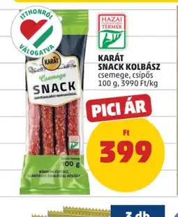 PENNY Karát Snack Kolbász ajánlat