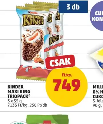 PENNY Kinder Maxi King Triopack ajánlat